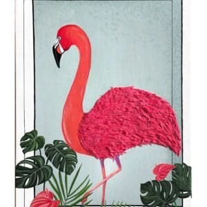 Fluttering Flamingo in Tropical Pink Elegance
